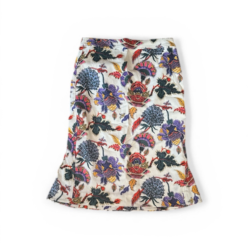 J.Crew Re-Imagined Paisley‎ Floral Trumpet Skirt